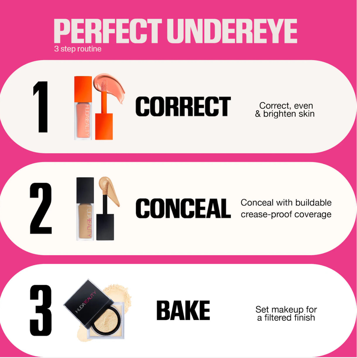HUDA BEAUTY
#FauxFilter Matte Buildable Coverage Waterproof Concealer Tono- 2.1N Meringue