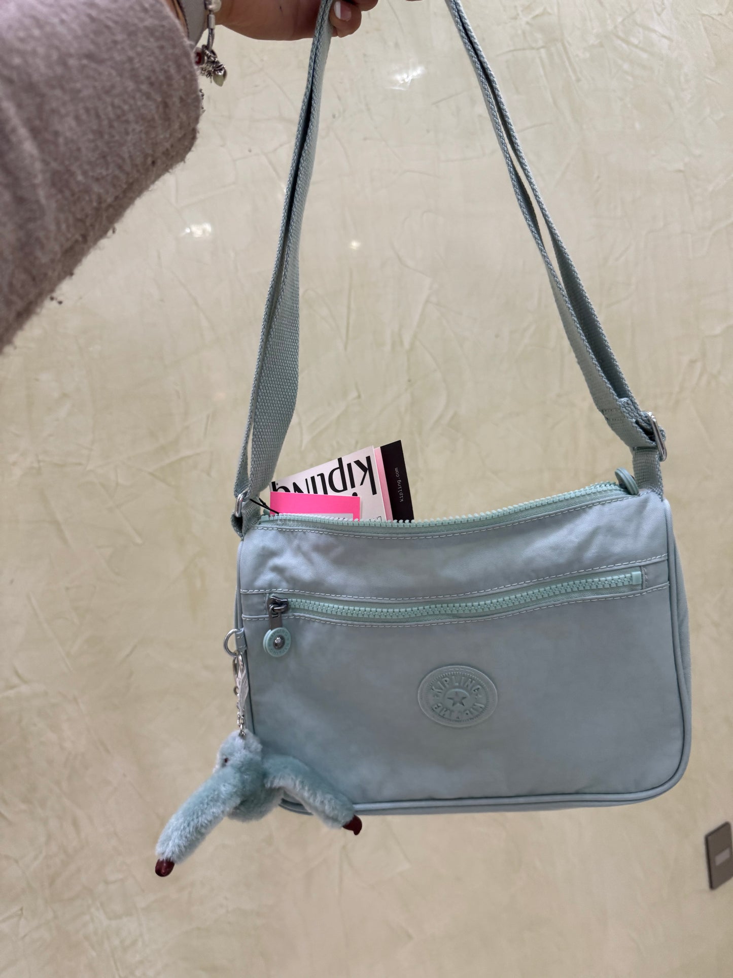Crossbody Kipling color Menta