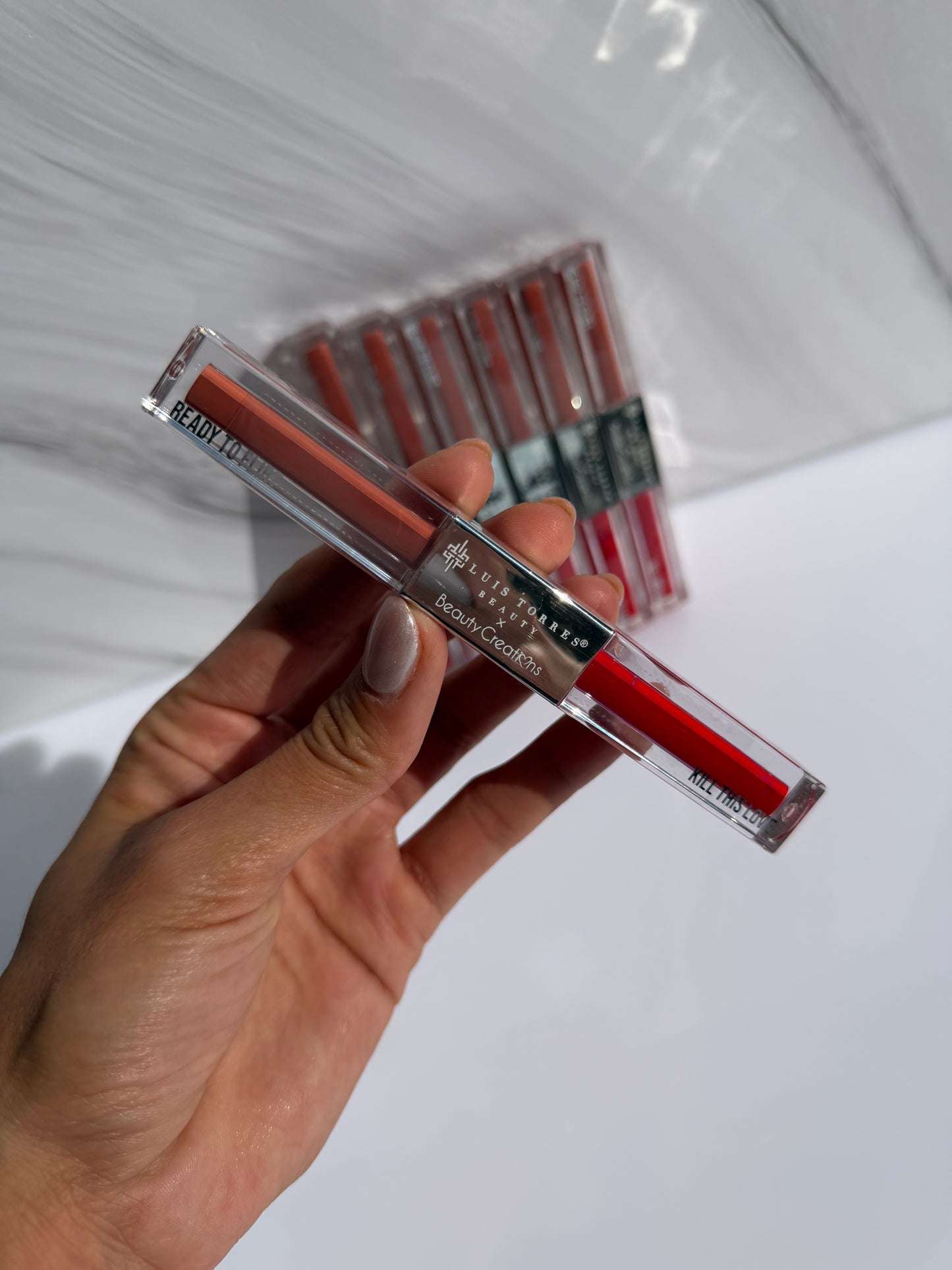 Labial Doble Liquido Matte Larga Duración LUIS TORRES X Beauty Creations