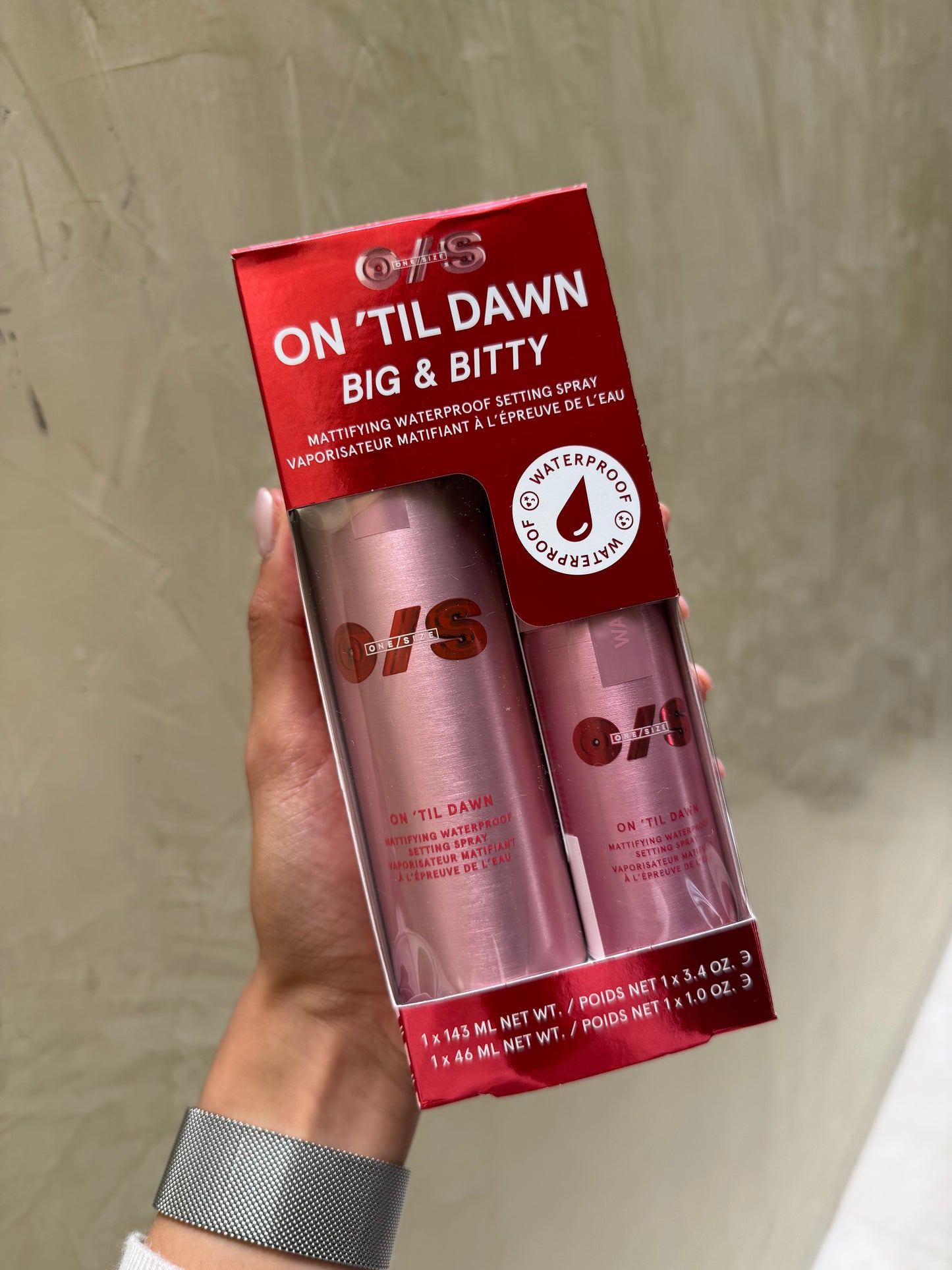 ONE/SIZE by Patrick Starrr On 'Til Dawn Mattifying Waterproof Setting Spray Big & Bitty Duo