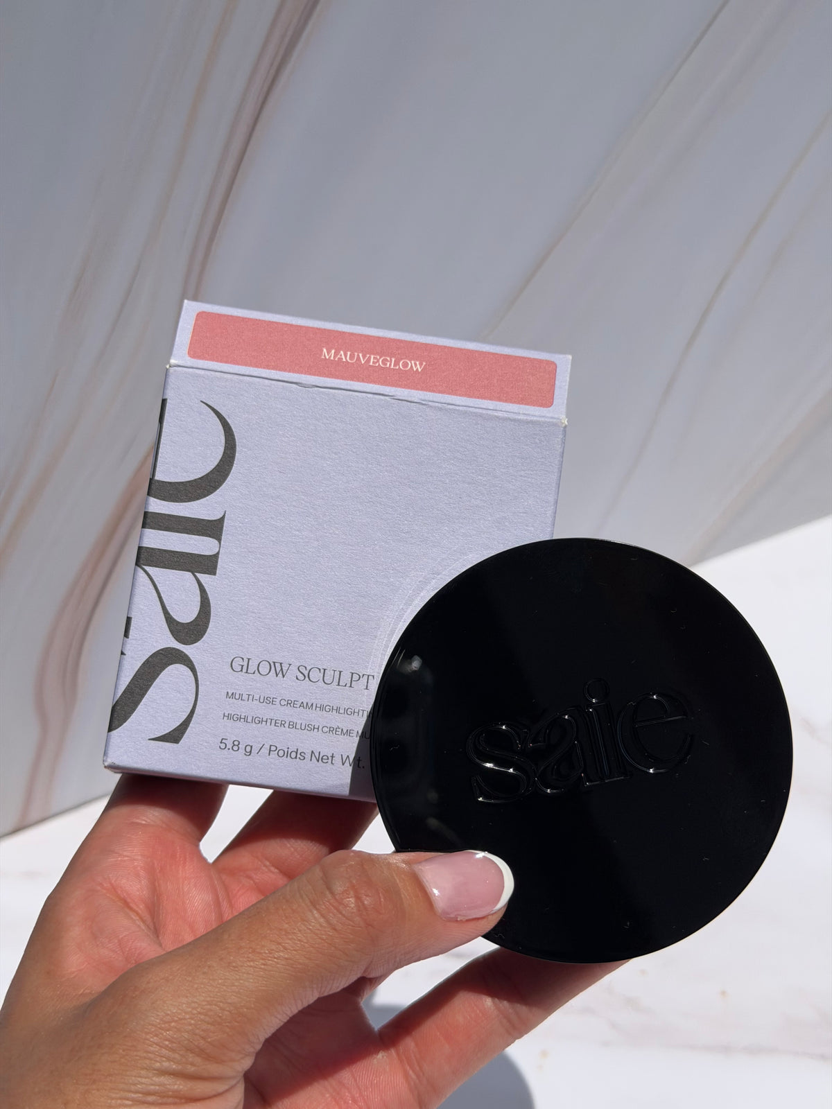 Saie -Glow Sculpt Multi-Use Cream Highlighting Blush- tono MAUVEGLOW