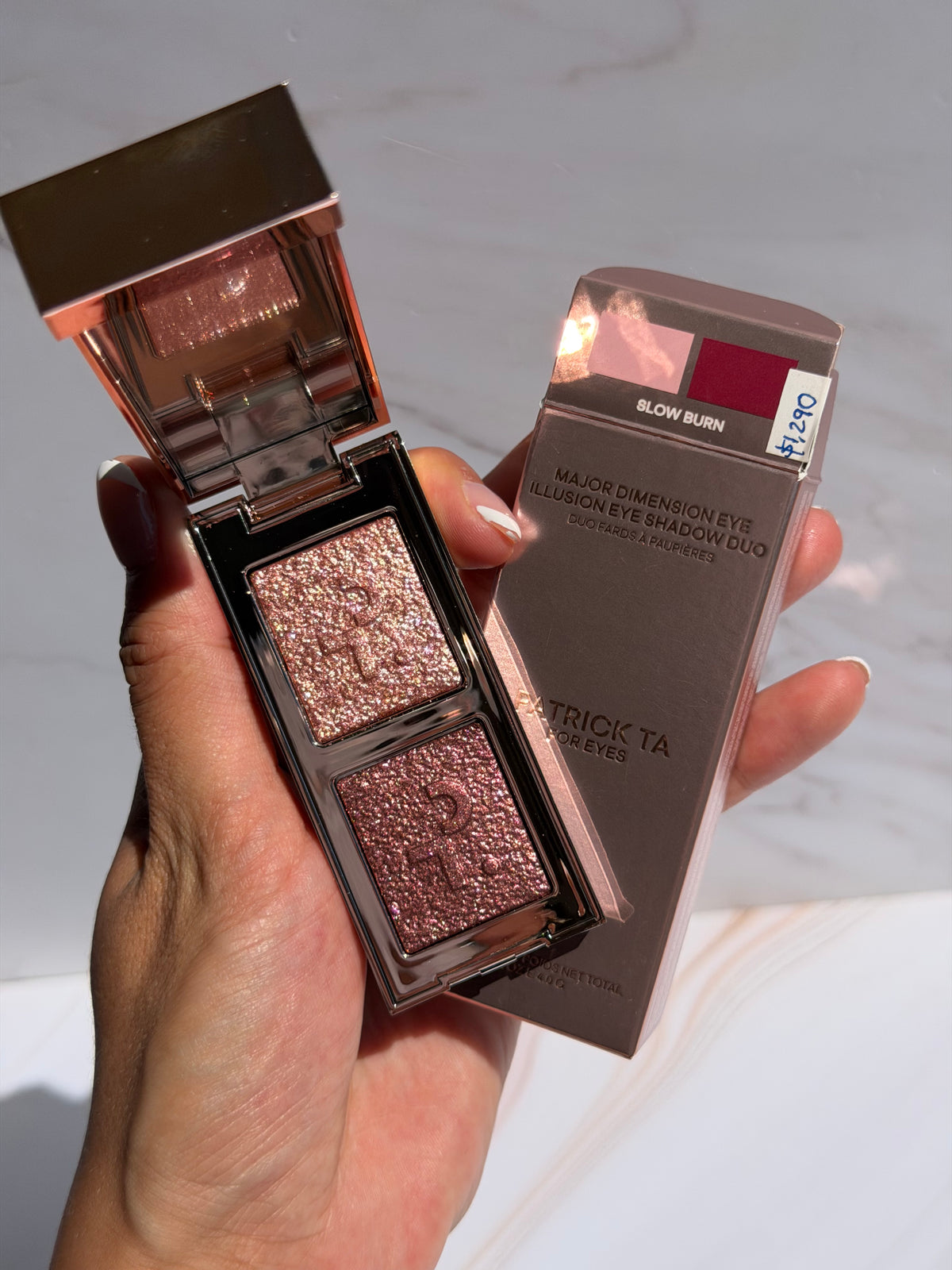 PATRICK TA-Major Dimension Eye Illusion Eyeshadow Duo tono- Slow Burn