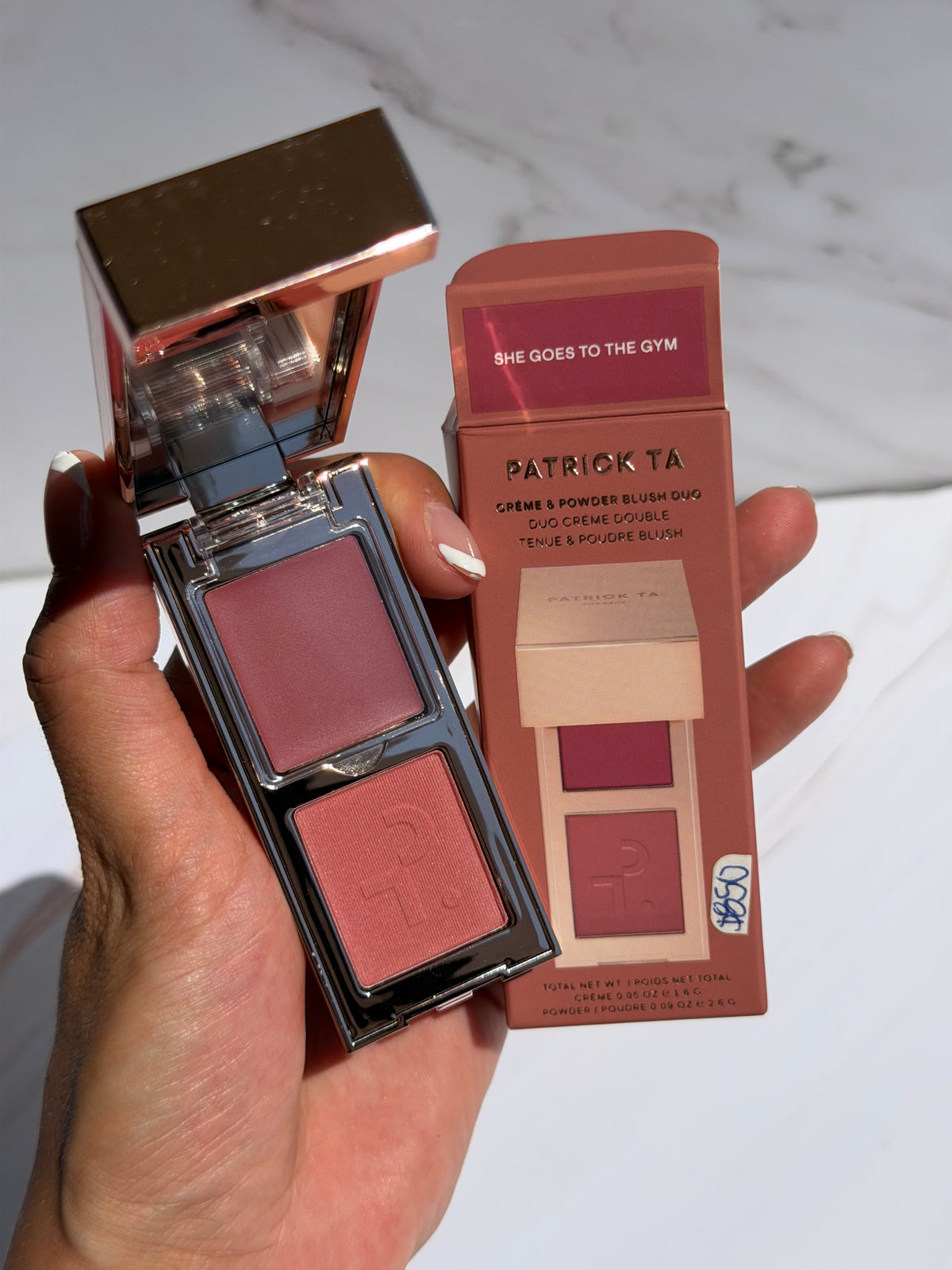 PATRICK TA - Mini Major Headlines Double-Take Crème & Powder Blush Duo tono- She goes to the gym