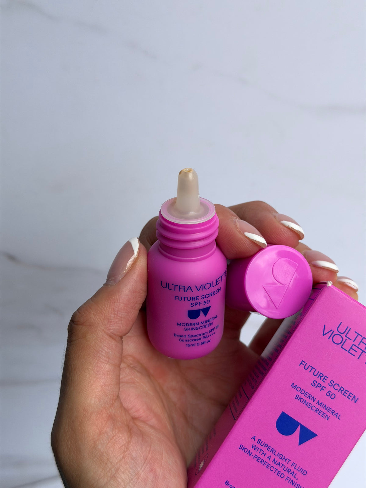 Mini Ultra Violett-Future Screen SPF 50 Mineral Fragrance Free Facial Sunscreen Protector solar 15ml