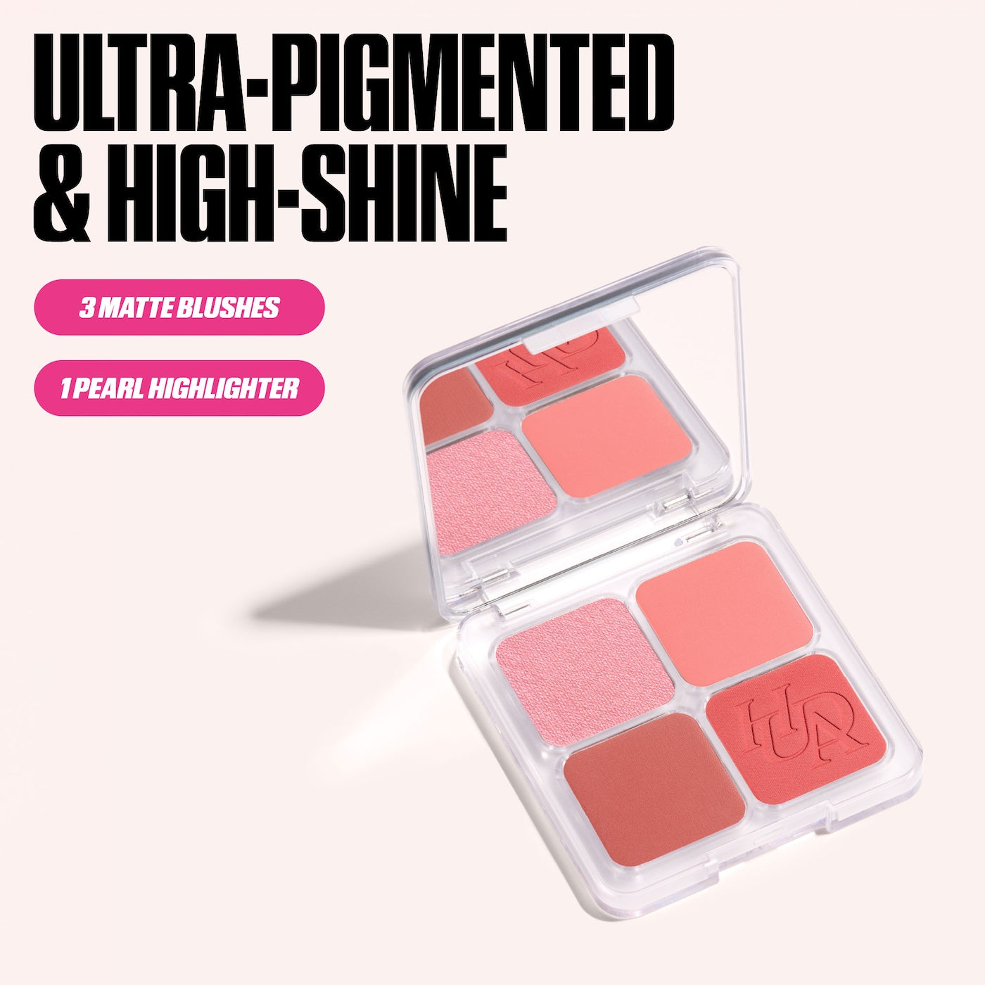 HUDA BEAUTY Blush Filter Blurring Blushlighters Palette- TOASTY PEACH