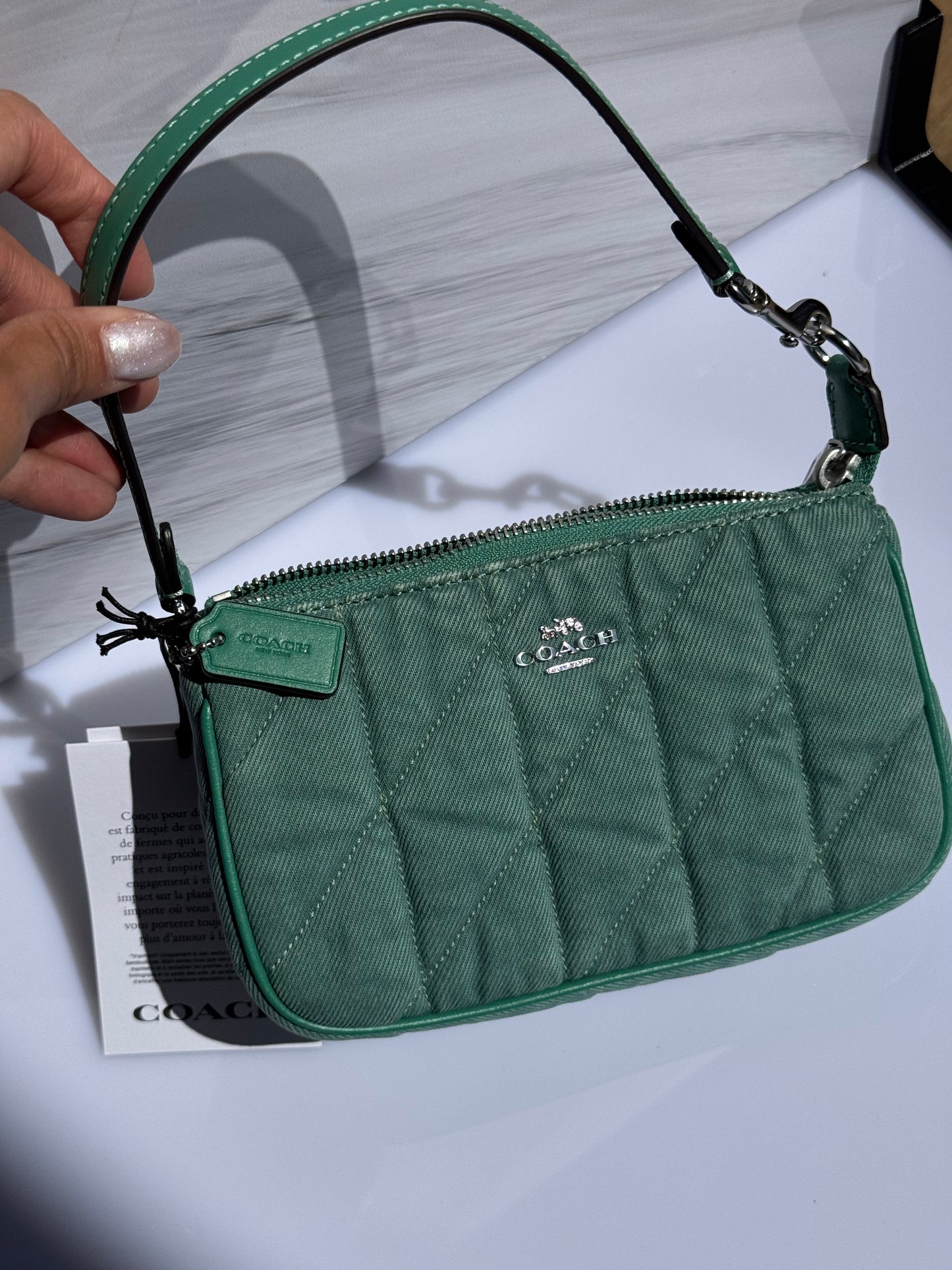 Nolita 19 Denim Verde COACH