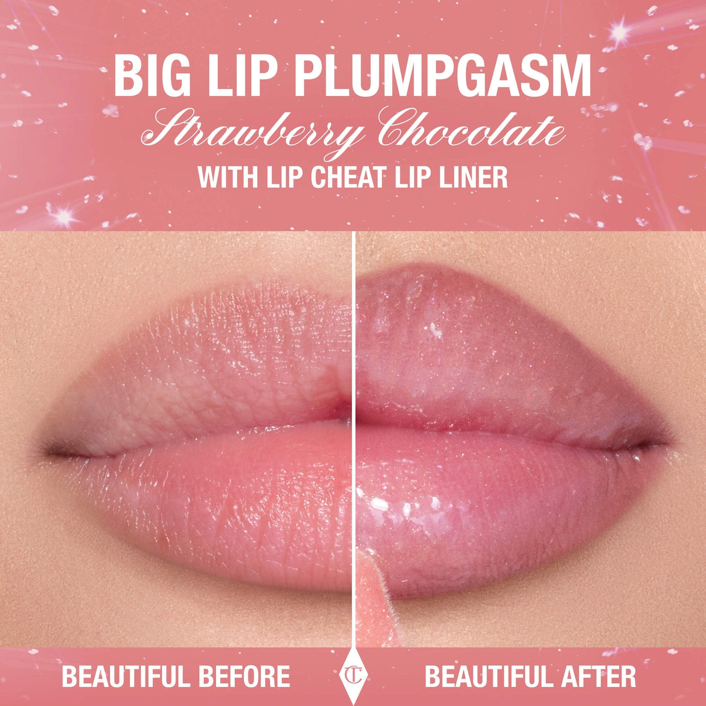 Charlotte Tilbury Big Lip Plumpgasm Plumping Lip Gloss- Strawberry Chocolate
