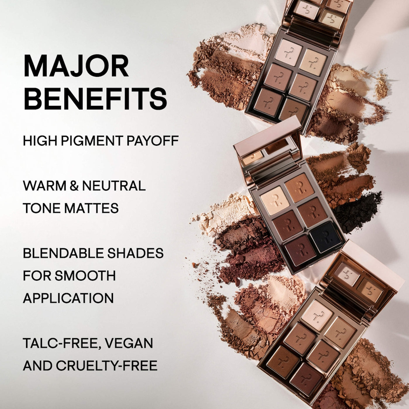 PATRICK TA Major Dimension Essential Artistry Edit Eyeshadow Palette- LIGHT CLAIR