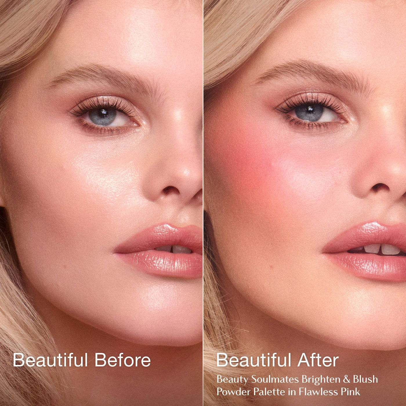 Charlotte Tilbury- Pillow Talk Beauty Soulmates Airbrush Flawless Finish Brightening and Blush Powder Palette