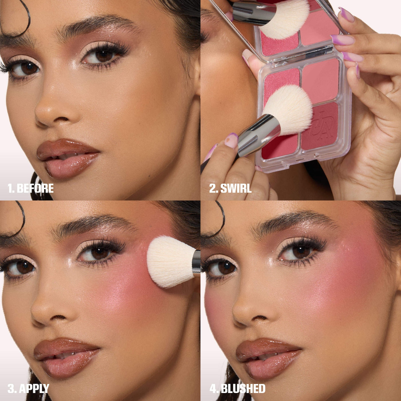 HUDA BEAUTY Blush Filter Blurring Blushlighters Palette- TOASTY PEACH