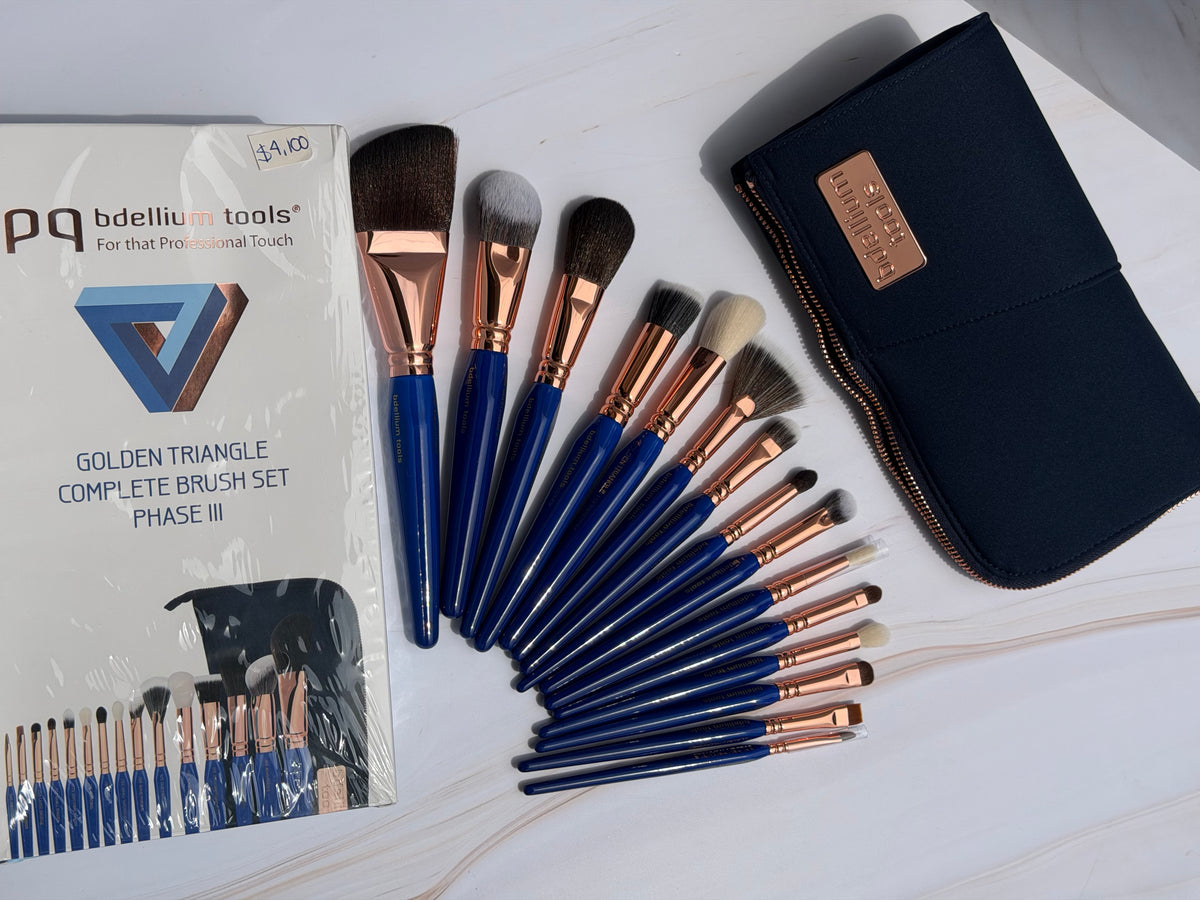 Bdellium Tools- Golden Triangle Complette Brush Set Phase III