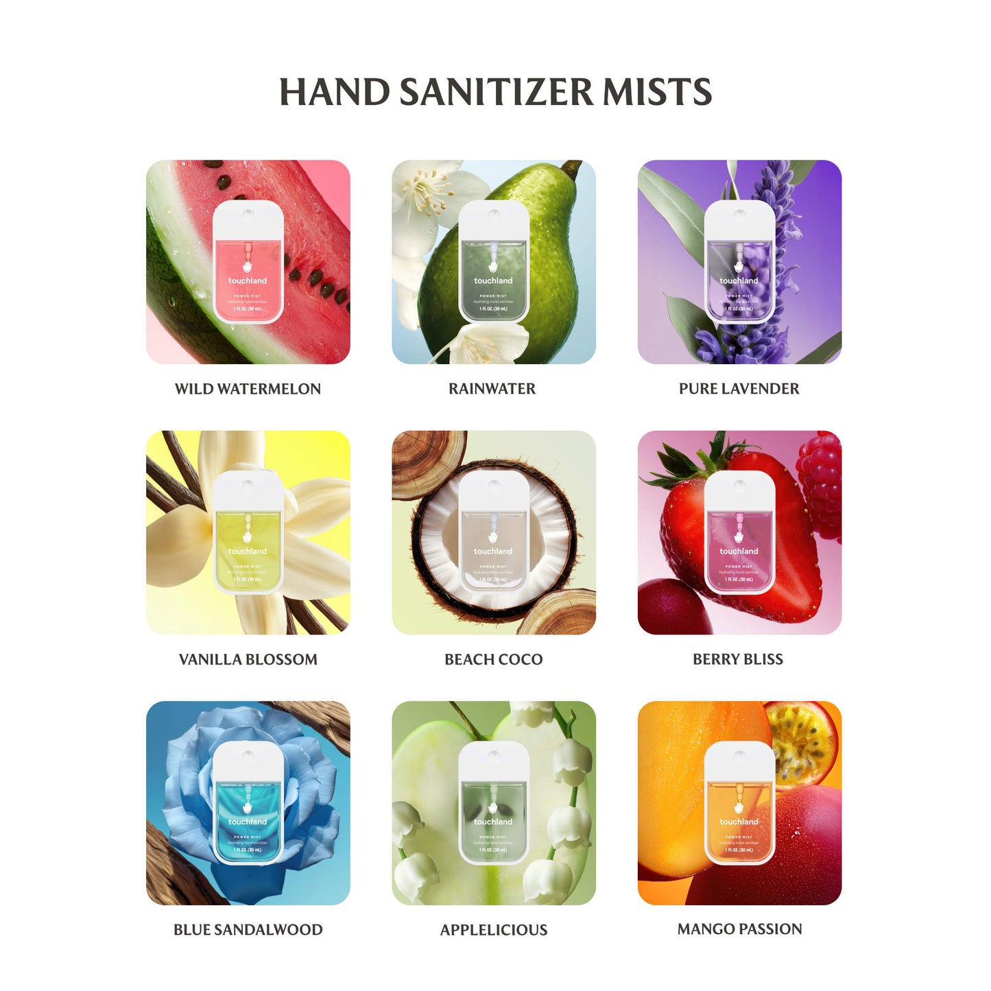 Touchland Power Mist Hydrating Hand Sanitizer- WILD WATERMELON