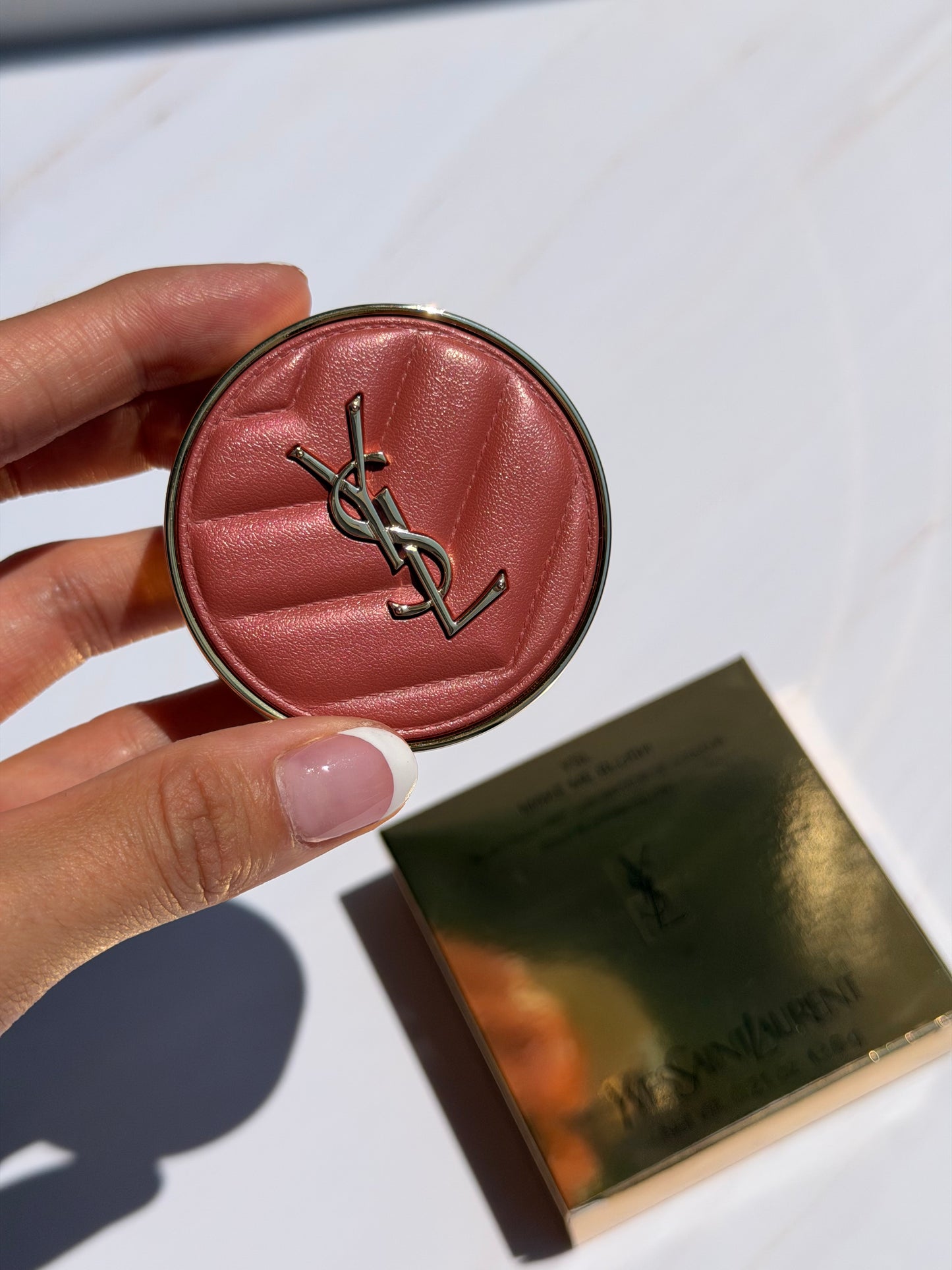 Make me Blush 24H Biuldable Blurring Powder Blush YSL- 12 HONEY MOON