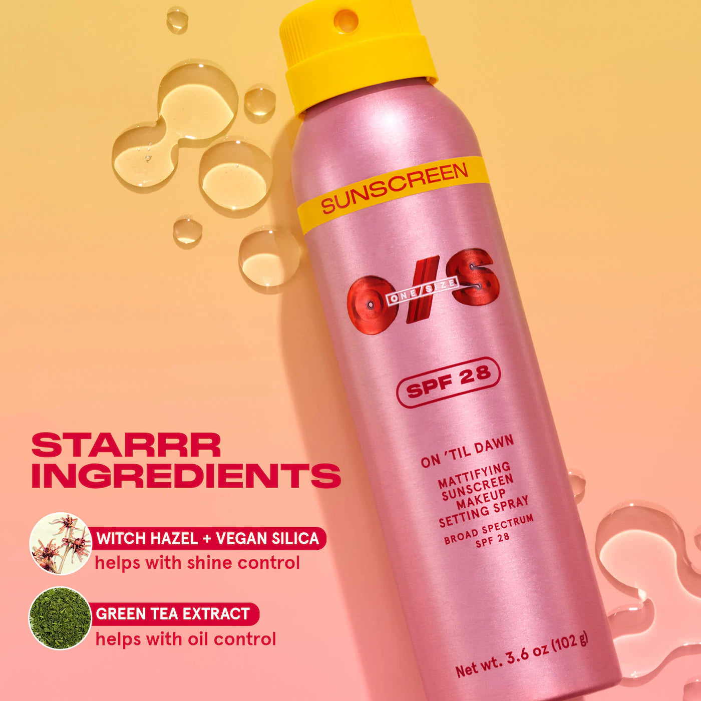 ONE/SIZE by Patrick Starrr Mini On 'Til Dawn Mattifying Sunscreen Makeup Setting Spray SPF 28