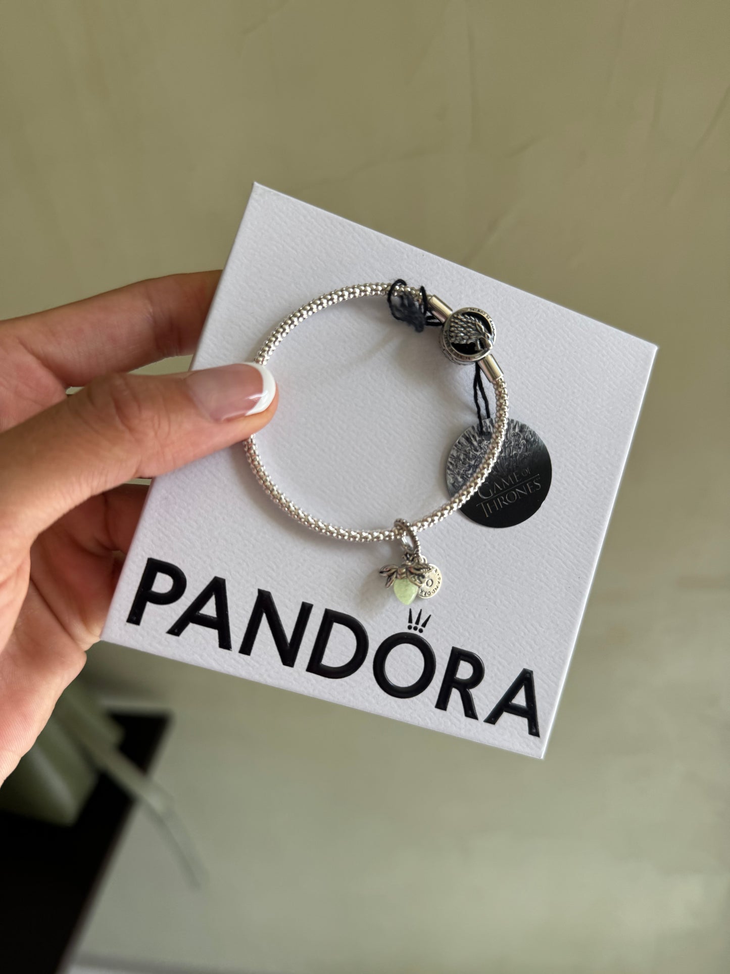 PANDORA Game of Thrones House Sigil Clasp Pandora Moments Studded Chain Bracelet 17cm