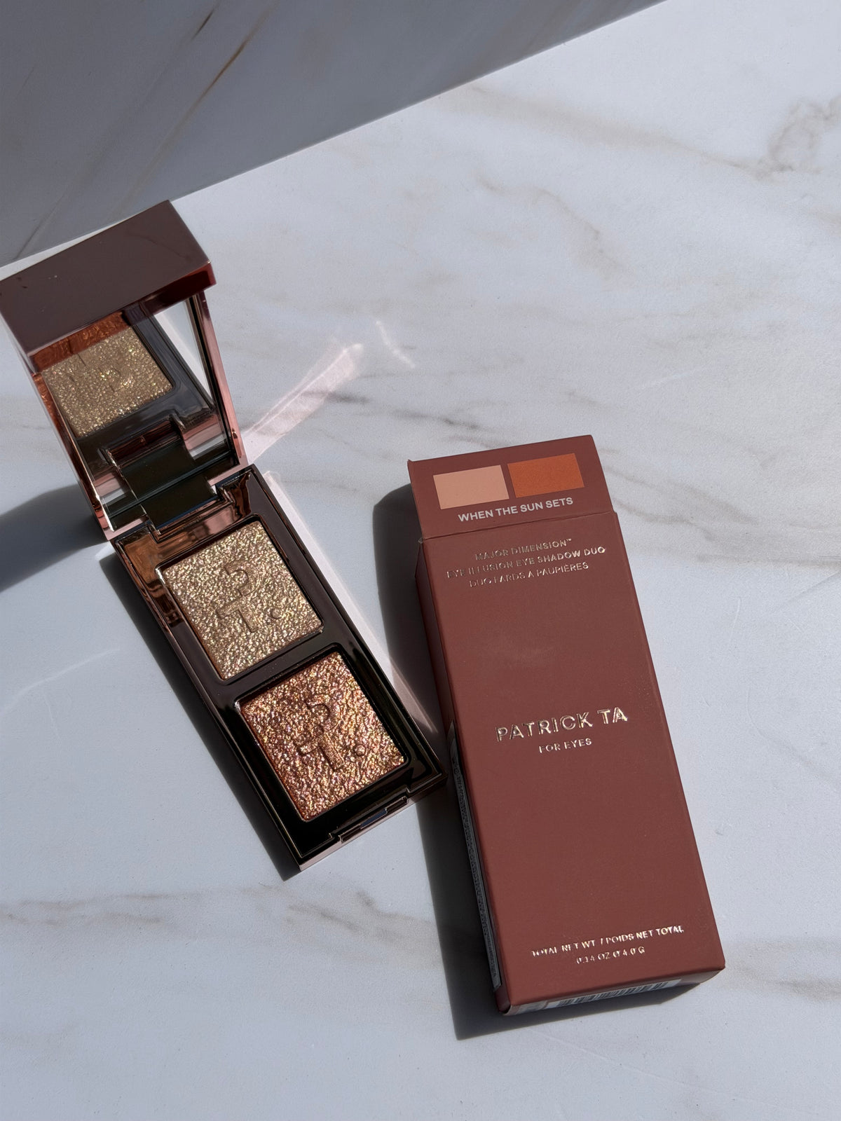 PATRICK TA- Major Dimension Eye Illusion Eyeshadow Duo- When the sun sets