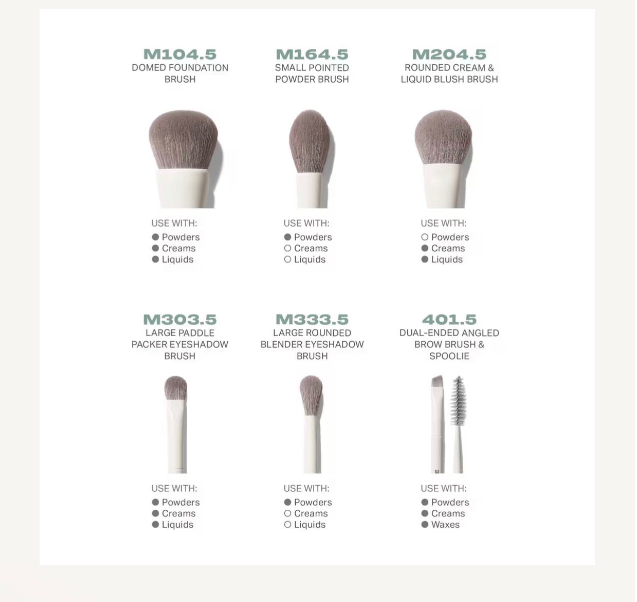 Morphe-Along for the Glide 6-Piece Travel Brush Set