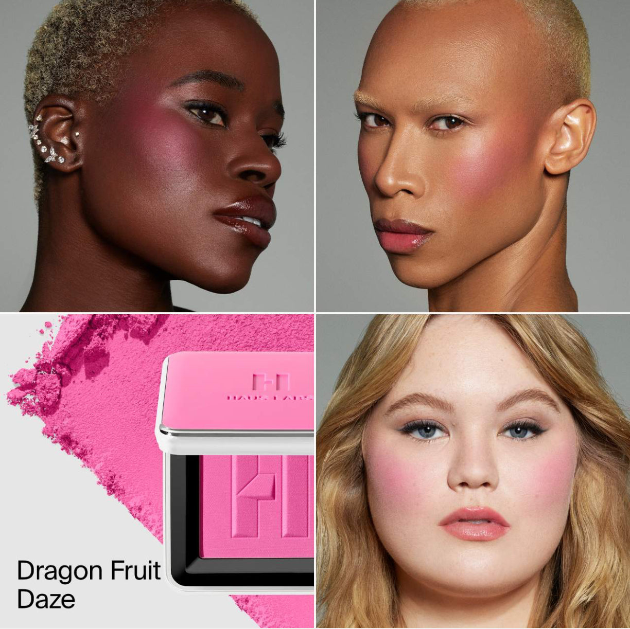 HAUS LABS BY LADY GAGA Color Fuse Talc-Free Blush Powder With Fermented Arnica- DRAGON FRUIT DAZE