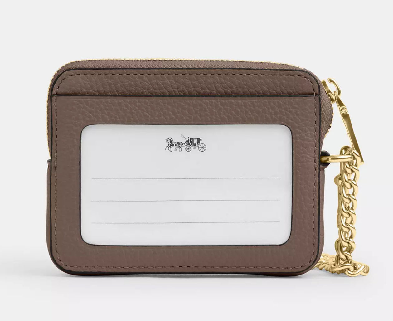 Zip Card Case Coach Cafe