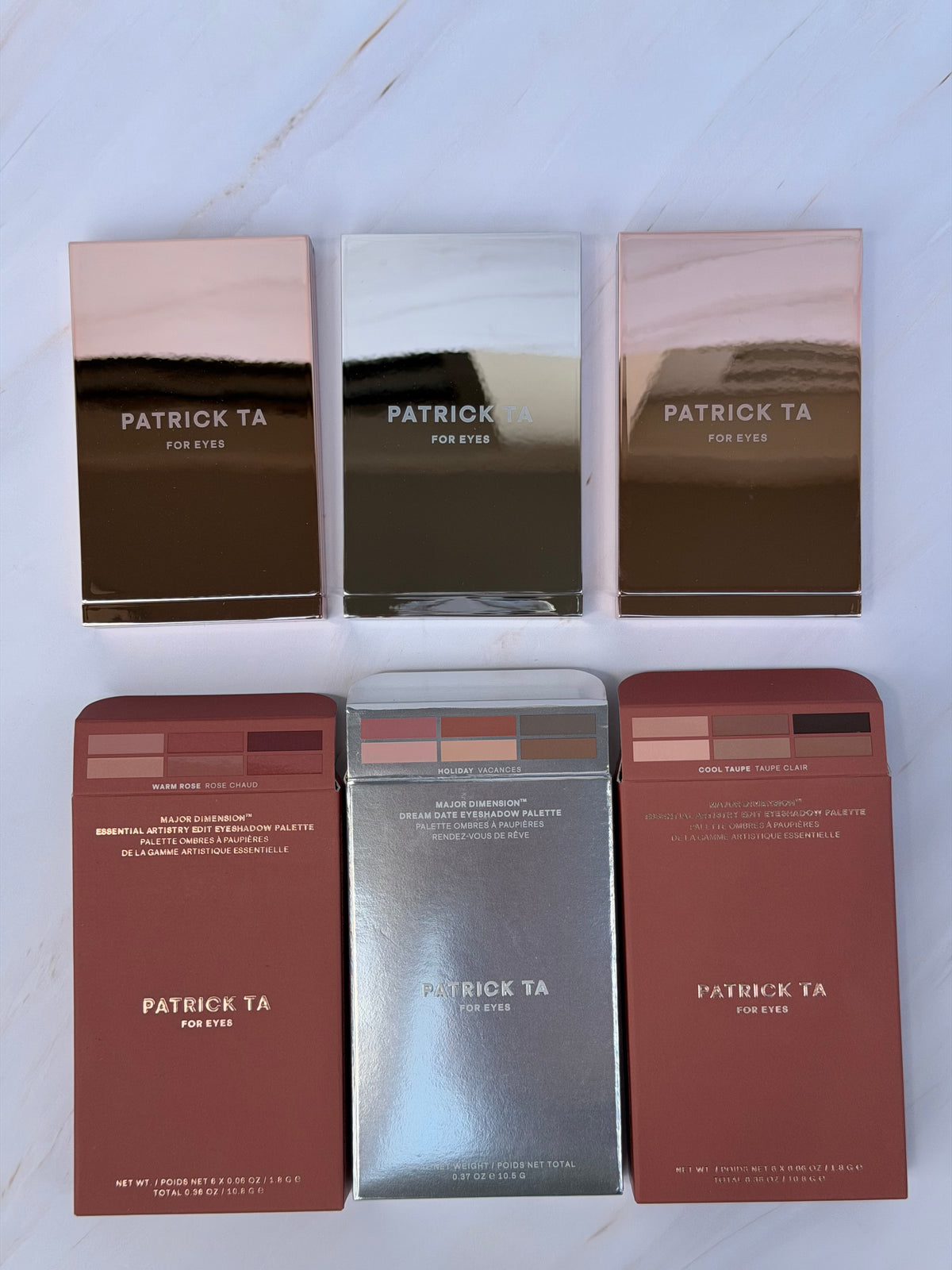 Major Dimension Essential Artistry Edit Eyeshadow Palette WARM ROSE - Patrick Ta