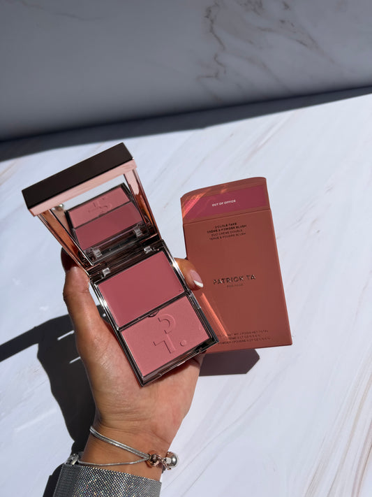 PATRICK TA-Major Headlines Double-Take Crème & Powder Blush Duo TONO- OUT OF OFFICE