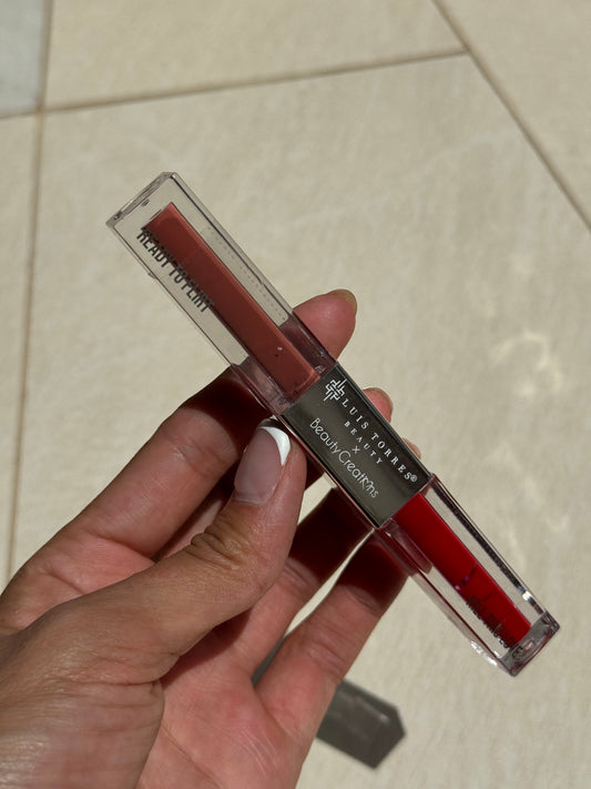 Labial Doble Liquido Matte Larga Duración LUIS TORRES X Beauty Creations
