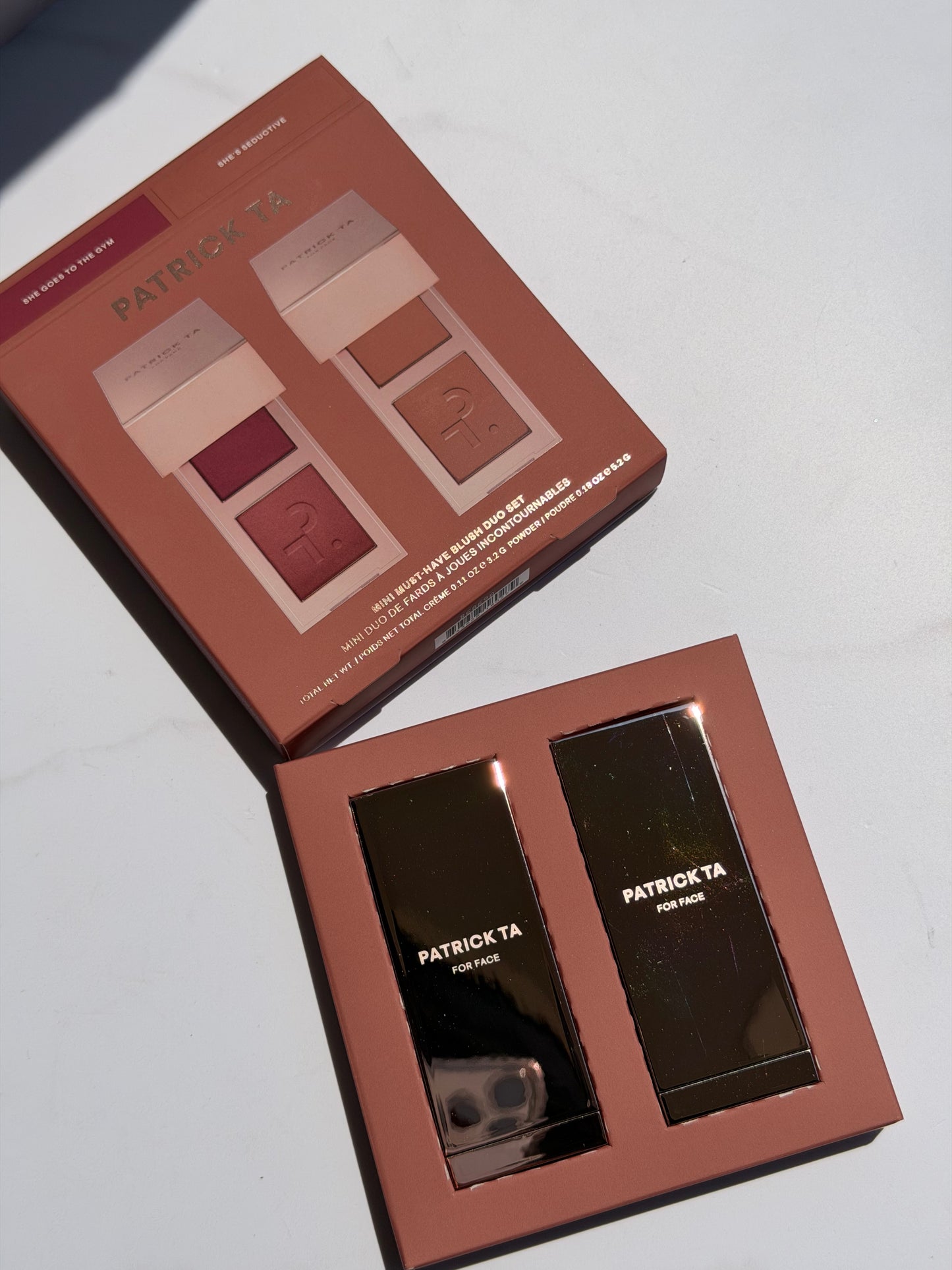 PATRICK TA-Mini Must-Have Major Headlines Double-Take Crème & Powder Blush Duo Set