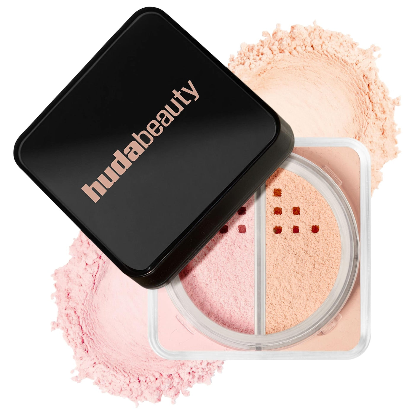 HUDA BEAUTY Easy Bake Loose Powder Brightening + Correcting Duo Tonos- Cherry Blossom Cake- Peach Pie