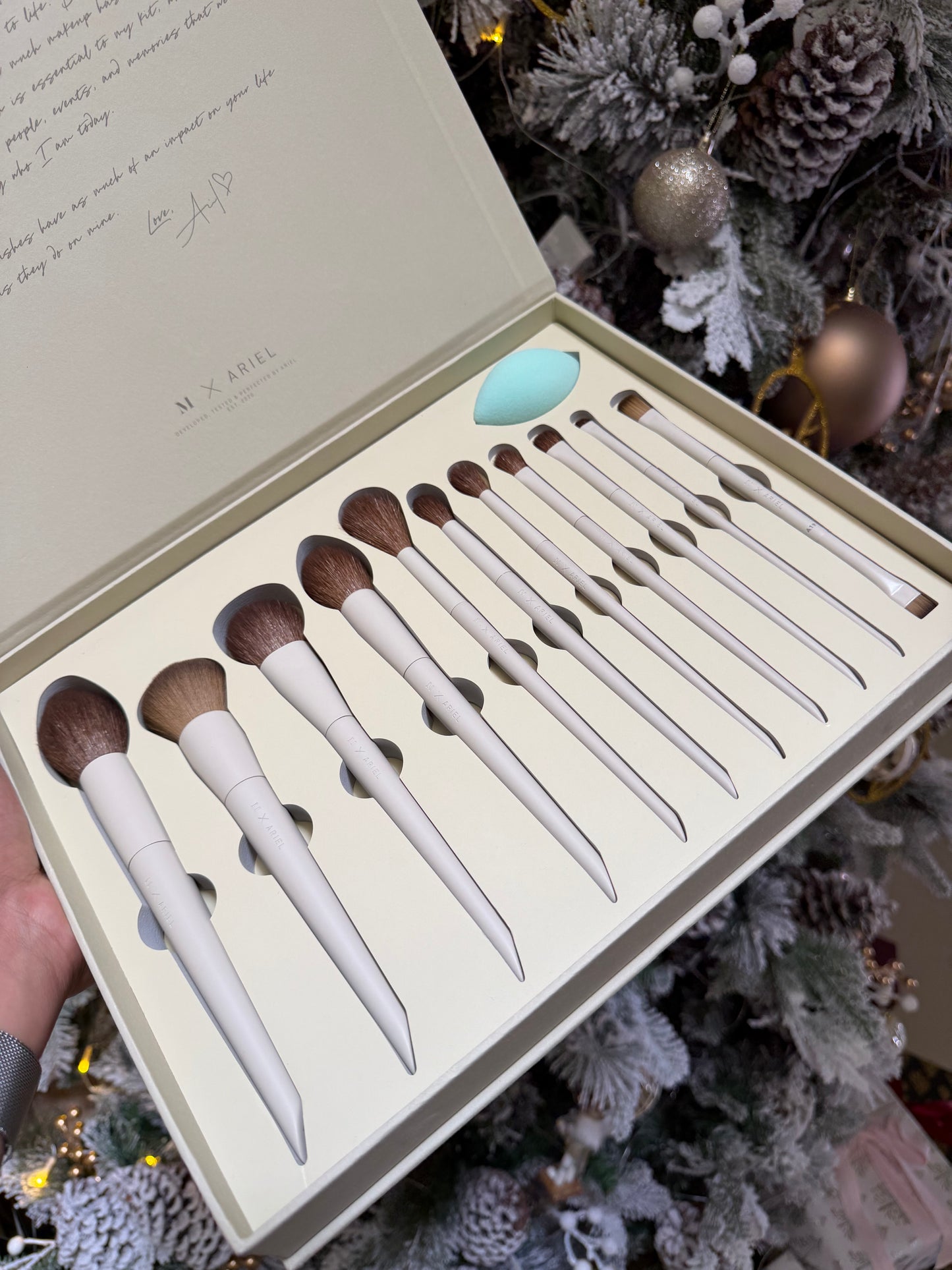 Signature Look 12 piece Face & Eye Brush Set Ariel x Morphe