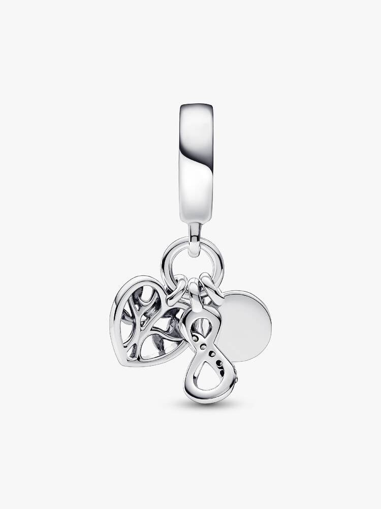 Charm Colgante Triple Infinito y Familia