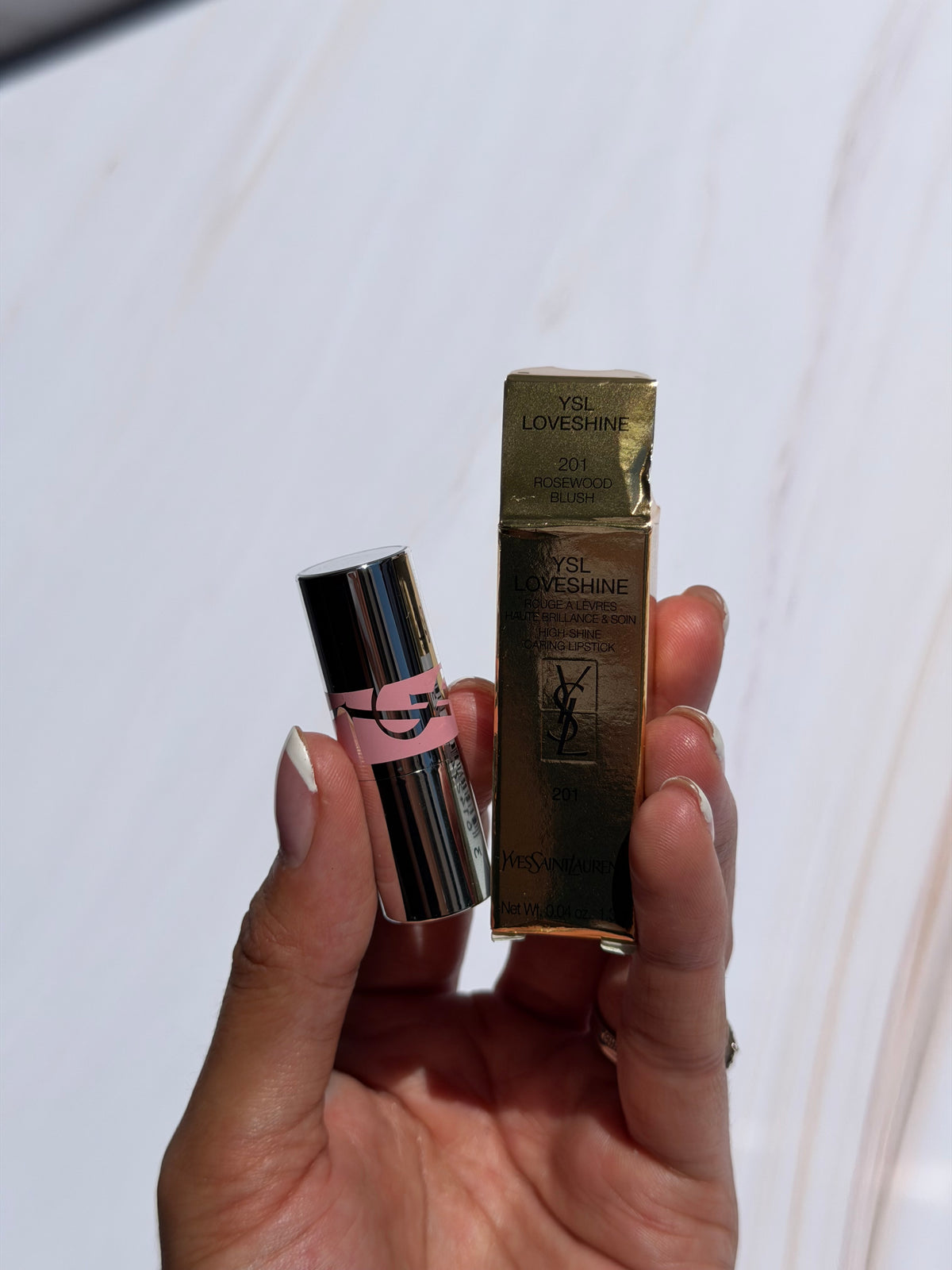 Mini Yves Saint Laurent YSL Loveshine Lip Oil Stick Tono- 201 Rosewood Blush