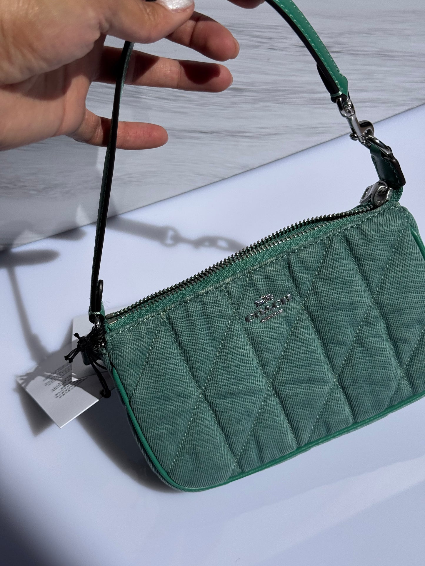 Nolita 19 Denim Verde COACH