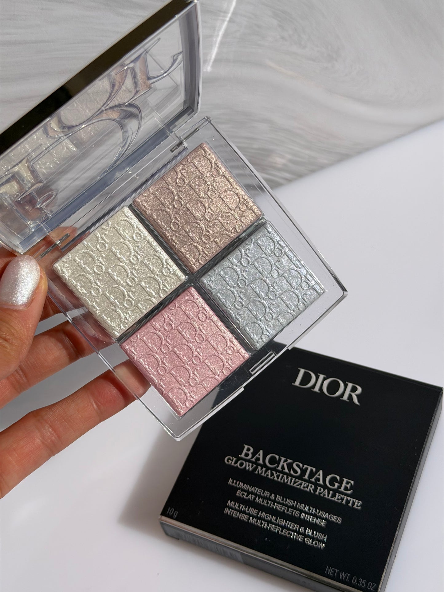DIOR Backstage Glow Maximizer Face Palette 002 Frosted Opal Glow