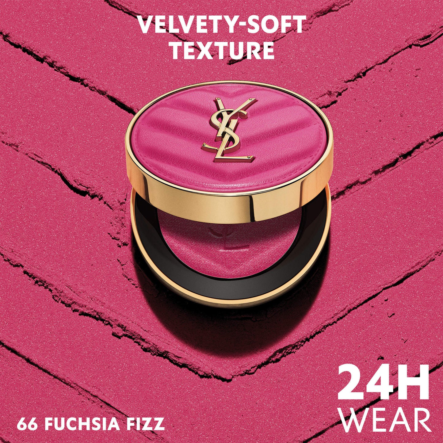 Make me Blush 24H Biuldable Blurring Powder Blush YSL- 66 FUCHSIA FIZZ