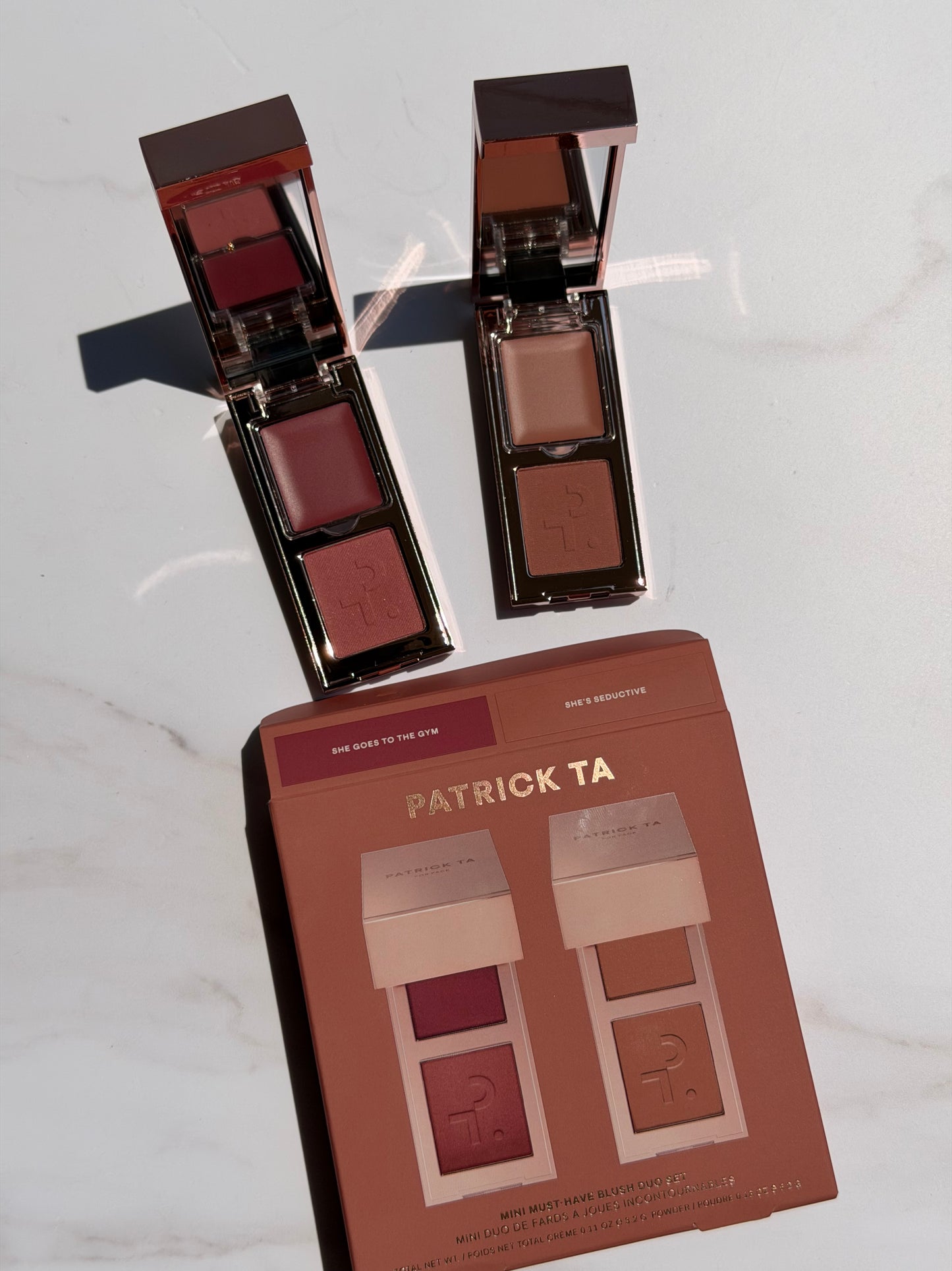 PATRICK TA-Mini Must-Have Major Headlines Double-Take Crème & Powder Blush Duo Set