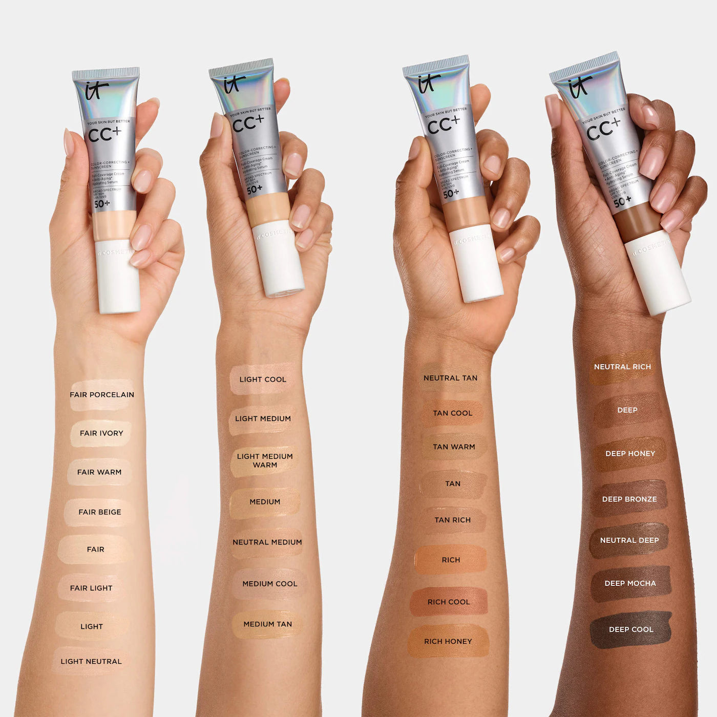 IT Cosmetics-CC+ Cream Full Coverage Color Correcting Foundation with SPF 50+