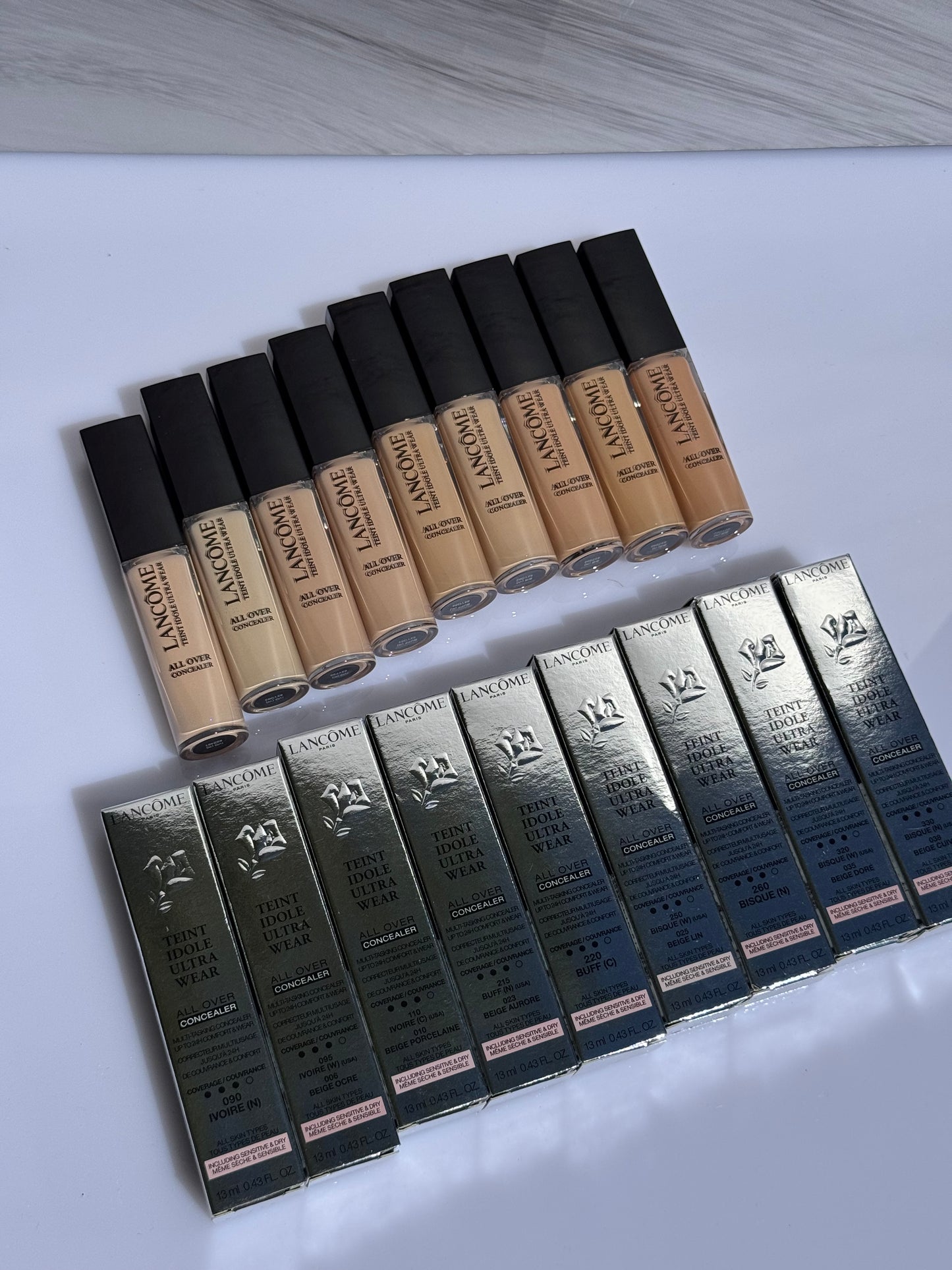 Lancôme Teint Idole Ultra Wear All Over Full Coverage Concealer Tono- 090 IVOIRE (N)