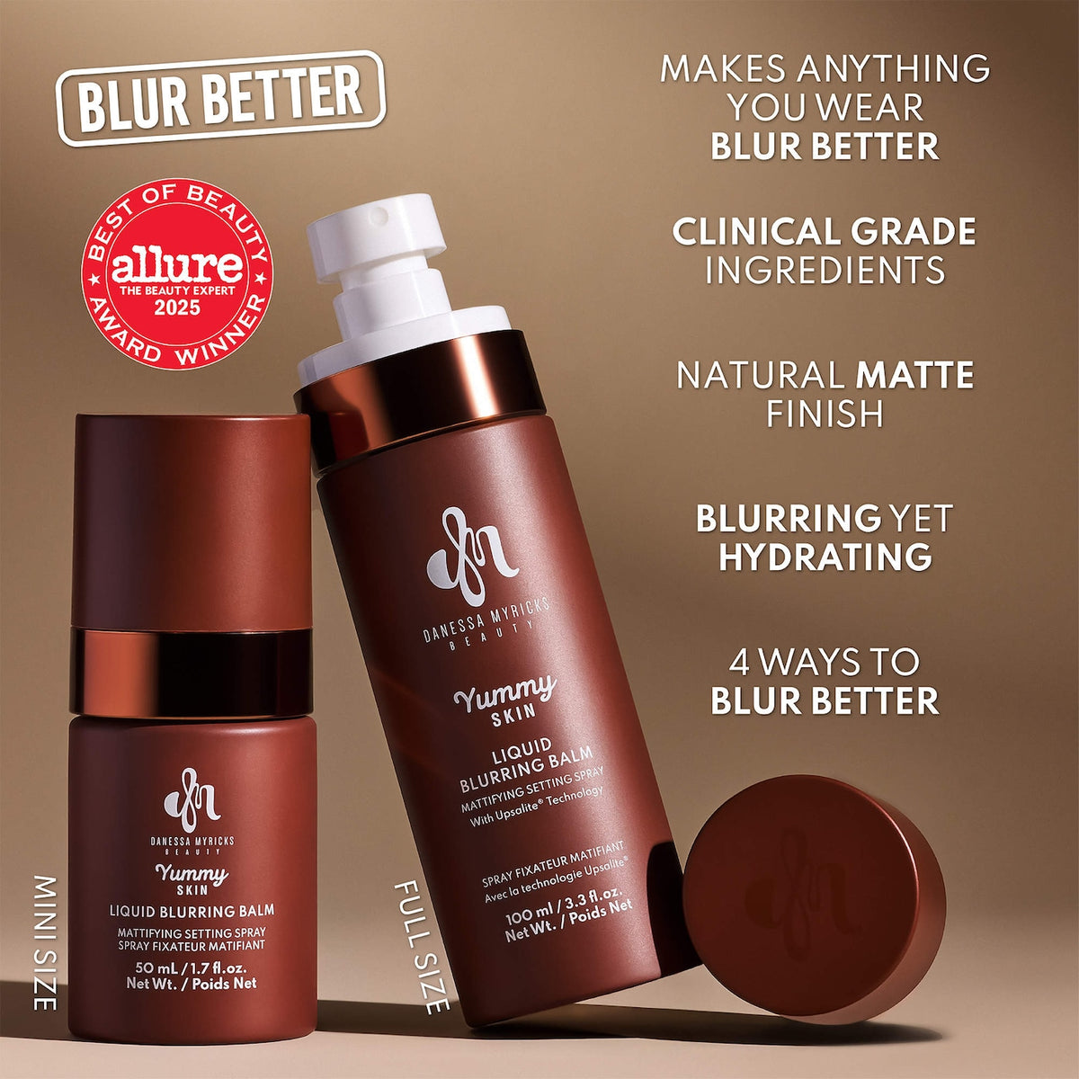 Danessa Myricks Beauty - Yummy Skin Liquid Blurring Balm Mattifying Setting Spray 100ml
