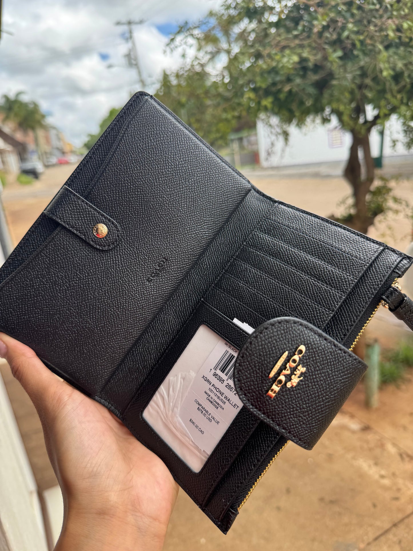 Phone Wallet COACH Black