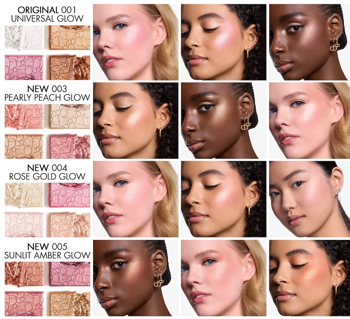 DIOR Backstage Glow Maximizer Face Palette - 004 Rose Gold Glow