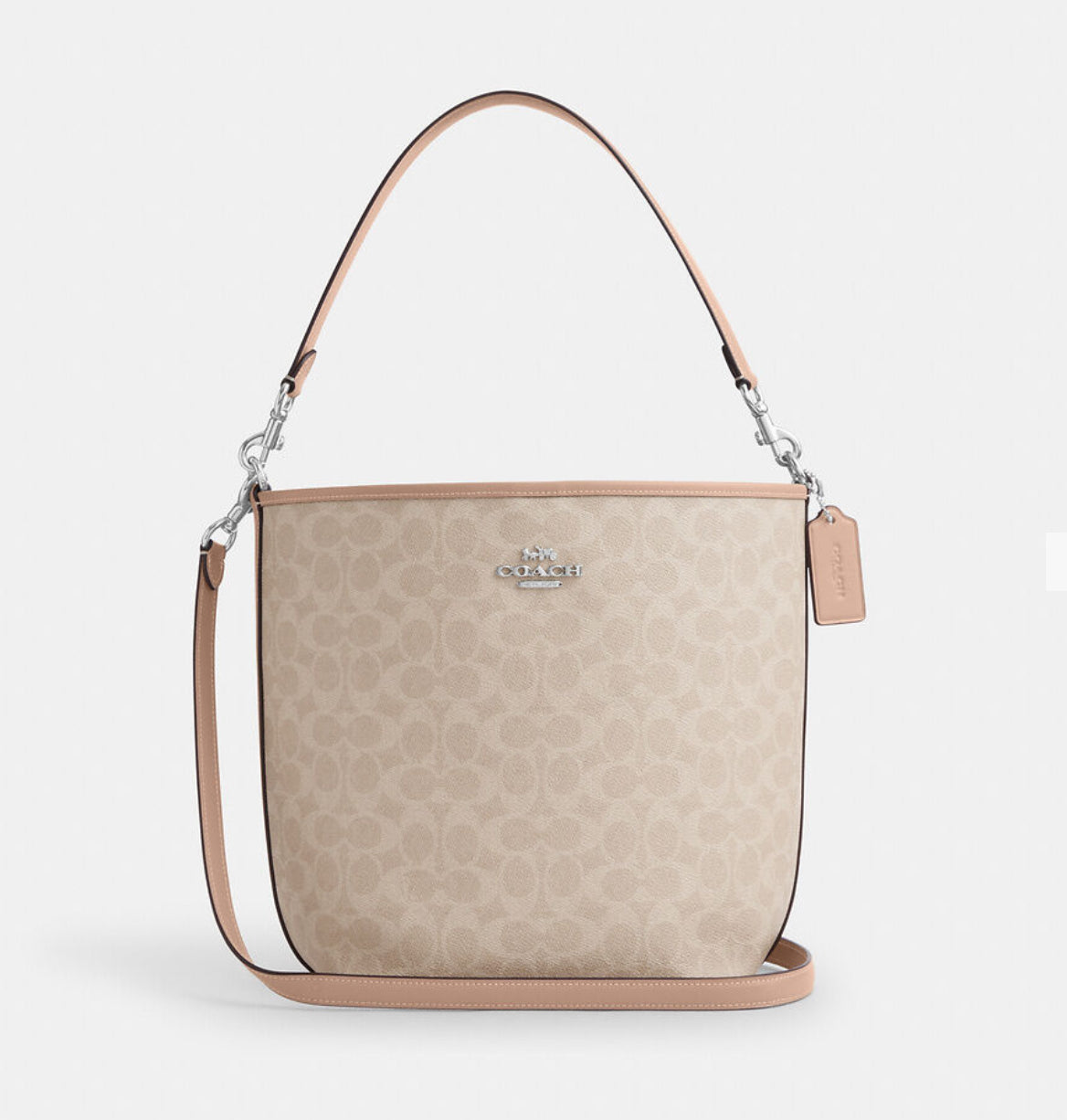 City Large Bucket Bag In Signature Canvas COACH