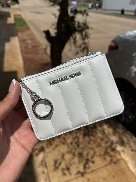 Tarjetero Michael Kors Blanco de Charol