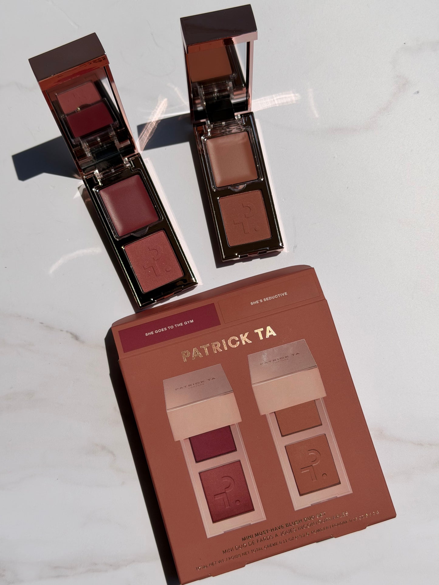 PATRICK TA-Mini Must-Have Major Headlines Double-Take Crème & Powder Blush Duo Set