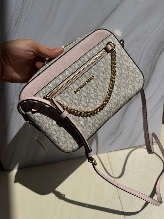 Jet Set Large Logo Crossbody Bag- Michael Kors -