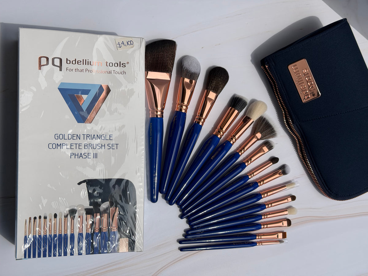 Bdellium Tools- Golden Triangle Complette Brush Set Phase III