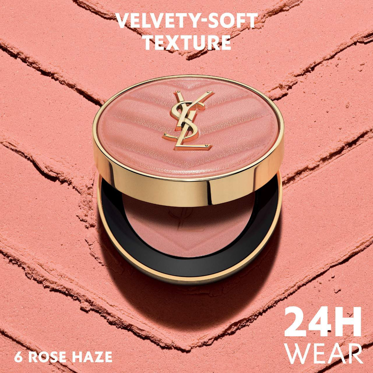 Make me Blush 24H Biuldable Blurring Powder Blush YSL- 06 ROSE HAZE