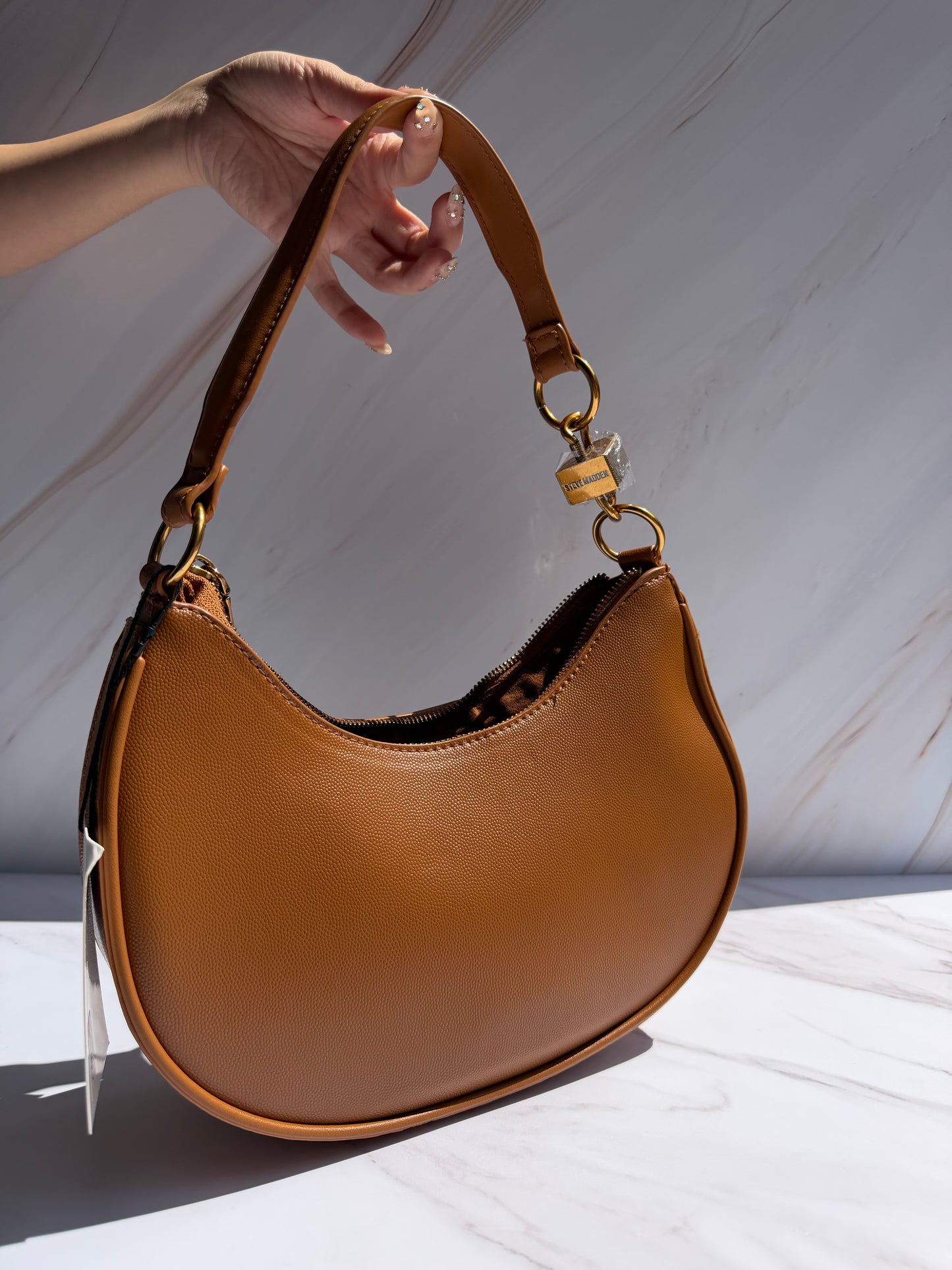 Shoulder Bag STEVE MADDEN-Color café chica