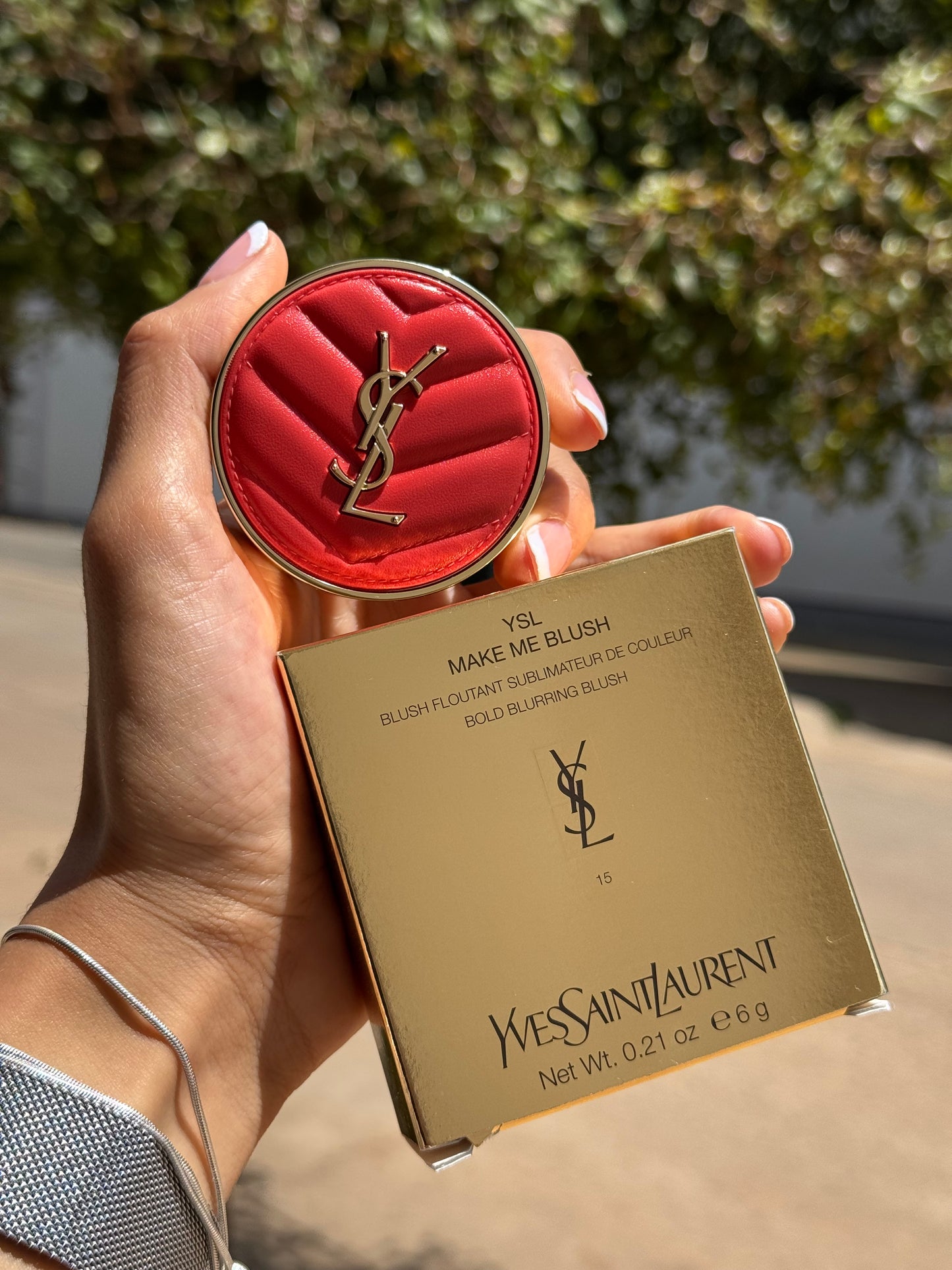 Yves Saint Laurent Make Me Blush 24H Buildable Powder Blush tono-  15 Chili Crush YSL