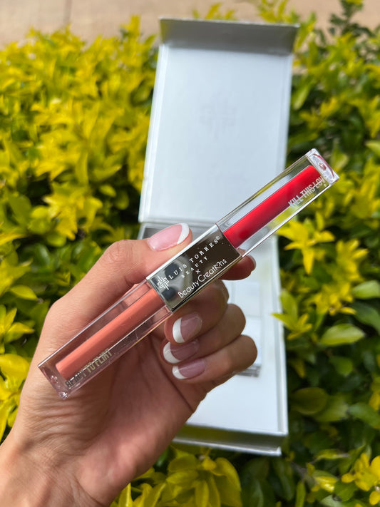 Labial Doble Liquido Matte Larga Duración LUIS TORRES X Beauty Creations