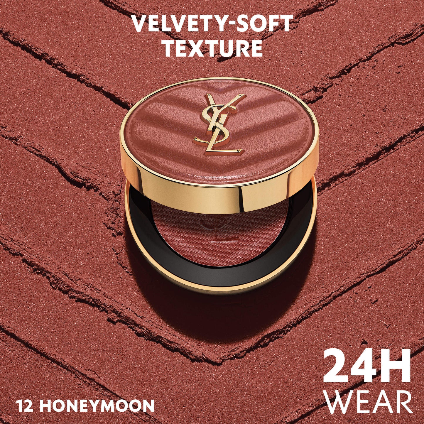 Make me Blush 24H Biuldable Blurring Powder Blush YSL- 12 HONEY MOON